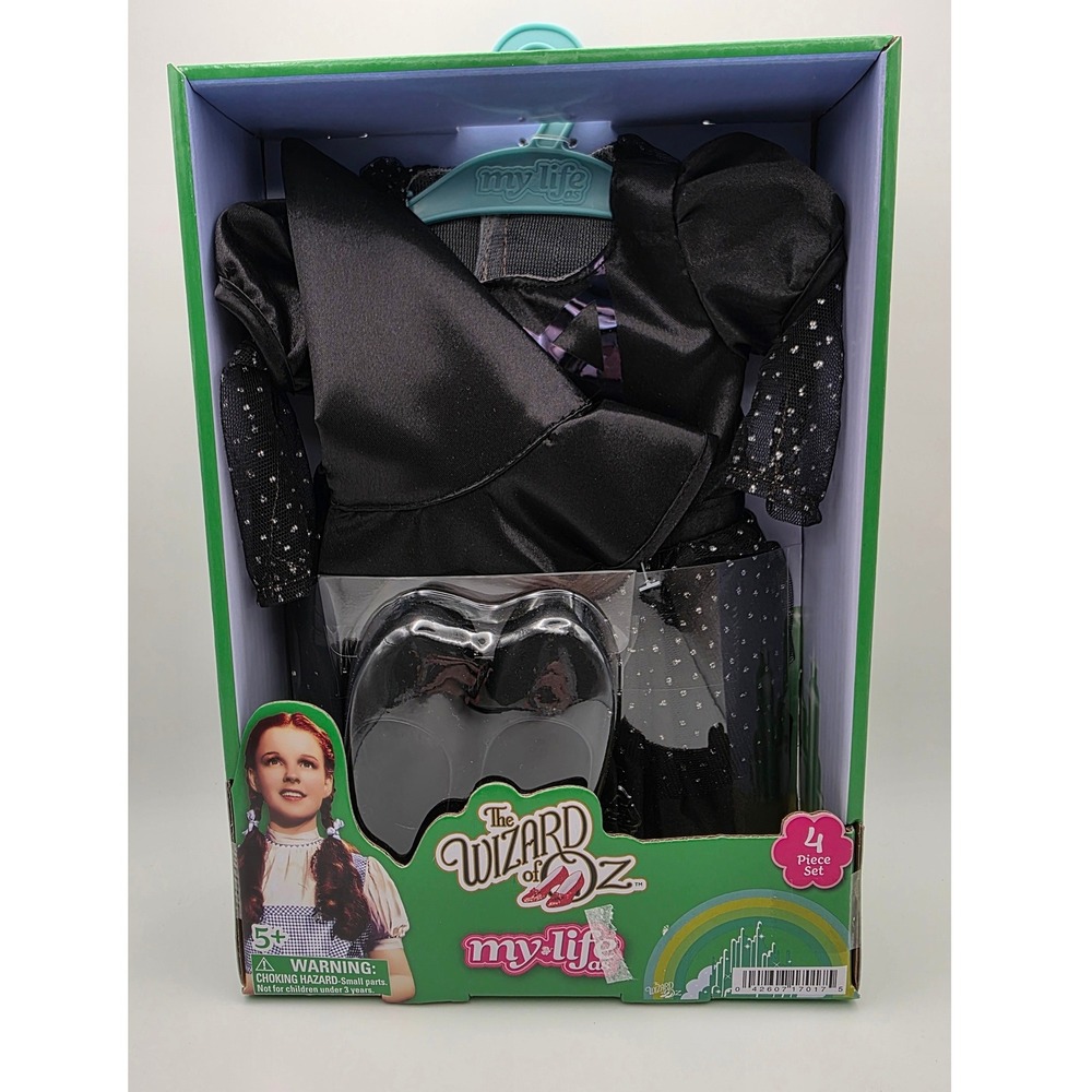 My Life As Wizard of Oz Wicked Witch of the West 4 Piece Doll Outfit Set 18 Inch